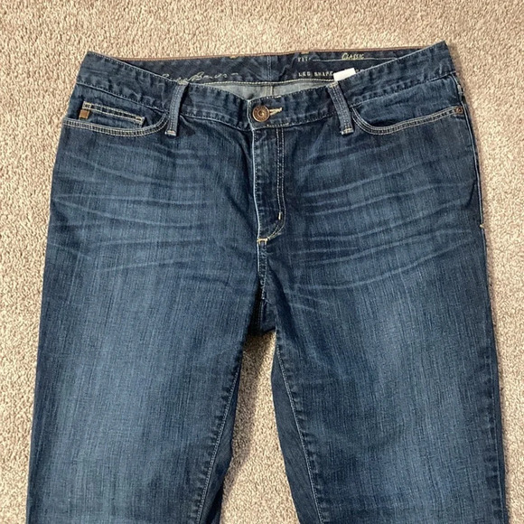 NWOT Eddie Bauer Classic Barely Boot Denim Jeans 14L - Picture 3 of 15